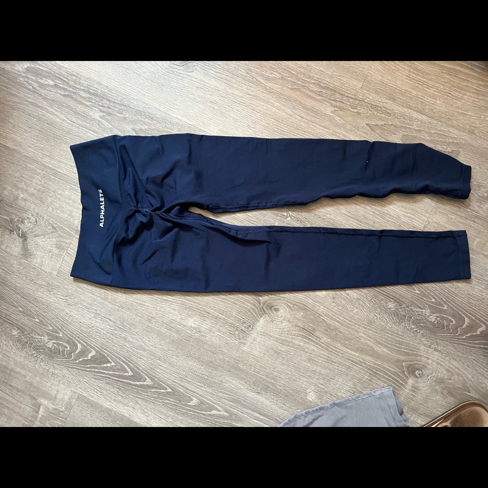 Navy Amplify alphalete leggings